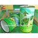 Plastic Cap Food Grade Tea / Coffee Paper Cans Packaging Pop Custom Sealed