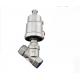 Stainless Steel 304 Y Type Angle Seat Pneumatic Valve for Sanitary Air Control System