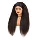 Swiss Lace Base Material Remy Hair Grade Human Straight Hair Headband Wig for Black Women