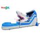 40ft Entertainment Inflatable Shark Double Slide Large Outdoor Inflatable Water Slides