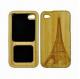 Real Bamboo Case Back Covers for iPhone 4, 4S with Laser Pattern (PayPal Available)