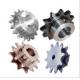 Silver Alloy Steel Front Chain Driven Sprockets Heat Treatment High Strength