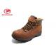 Stylish Steel Toe Leather Safety Shoes For Men , Black Industrial Leather Shoes