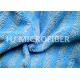 Warp Knitted Blue Microfiber Twisted Pile Fabric For Rag / Duster , Polyester Fabric