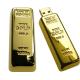 Golden Bar Thumbdrive Metal USB Flash Drives with Logo Printed