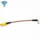 Custom Cable Length RF Cable Assemblies , MCX Right Angle Male to Female SMA Cable