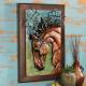 Horsehead Abstract Metal Wall Sculpture Copper Indoor Decoration