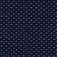 Dots Fashion Fabric Swatches Navy Pure Cotton Sample 50s 140×81 110gsm