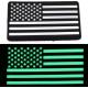 Tactical Rubber PVC Patch Hook And Loop Morale Patches US Flag USA Glow In The Dark