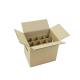 Custom Corrugated Paper Box , Wine Bottle Shipping Box With Handle