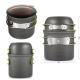 Convenient Non-Stick Pot Set for Outdoor Cooking and Camping Excursions