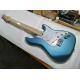Metal blue color solid body white pickguard maple fretboard Elite electric guitar