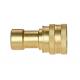 Brass Quick Release Hydraulic Couplings KZD-SF Series For ISO 7241-1 B