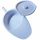 Plastic Comfort Bedpan with Lid and Holder for Bed Bound Patient ,white, D1