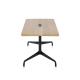 Black Color Cast Aluminum Table Base / Meeting Table Legs Eco Friendly
