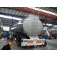 Sinotruk Three Axles 45000 - 50000 Liters Fuel Tank Semi Trailer 7 Compartments With Pump