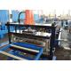 PLC Control Shelf Box Metal Roll Forming Systems 3-5 M/ Min Speed With Hydraulic Cutting