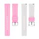 OEM No Deformation 22mm Silicone Rubber Watch Strap Bands For Women