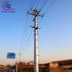 High Mast Electric Utility Pole Electrical Suspension Poles 35 Kv