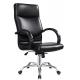 Big Pu Leather Swivel Chair , Rotating Office Chairs With Arms And Wheels