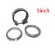 3 Inch V Band Clamp 2.0mm Stainless Steel Exhaust Parts With CNC Flanges