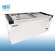 478 Liter White  Color Commercial Glass Ice Cream Chest Showcase Freezer