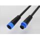 IP68 Waterproof 2 Pin 3 Pin M15 Connector Molded With Cable