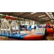 Waterproof Inflatable Water Park / Aquatic Park Playground With Trampoline For Rent