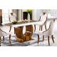 restaurant modern rectangle 1.4m marble dining table furniture