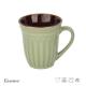 Embossed Design Custom Ceramic Coffee Mugs / Travel Mugs Eco Friendly 13OZ