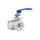 Cylindrical Head Code WZ SS201 304 316 3 Way Valve with Threaded End NPT BSP BSPT Silver