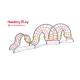 Wave Type Infant Rope Climbing Playground Equipment , Playground Tunnels Outdoor