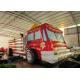 Giant Inflatable Assault Course 9.1 X 3.1 X 4m  , Inflatable Fire Truck Bouncy Assault Course