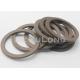 PTFE+ Bronze Brown Color Back Up Ring Hydraulic Cylinder Rod Seal Oil Resistance