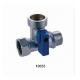 ABS Handle Brass Three way Ball Valve 10055 and 10056 in 16Bar