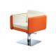 Orange Hydraulic Styling Chair / Adjustable Beauty Shop Furniture Durable With Footrest