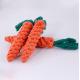 Carrot Shape Durable Dog Toys , Interactive Puppy Chew Toys 23 * 2 . 5CM