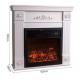 Metal 3D White Simulation Electronic Fireplace for Family Directly from 110V / 220V
