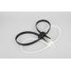 12*700mm white and black strong double loop Unbreakable soft plastic cable tie one time police handcuffs