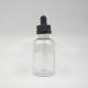 Black Transparent Glass Dropper Bottles with Screw Cap for Liquid in Various Ml 10-120