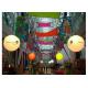 Pole Mounted Inflatable Balloon Light 4m With Tripod Stand For Eent Gatherings