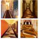 Multi Coloured Striped Carpet For 5 Star Hotel Corridor Royal Classical Design