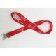 Shiny red color high quality heat transfer printing  lanyards  for festival