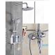 Chrome Bathroom Shower Head Set 22mm Rain Mixer Shower Combo Set