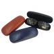 Portable Leather Metal Glasses Case Easy To Carry Customization