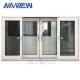 Guangdong NAVIEW Panama 4Mm Single Glass White Aluminum Sliding Window