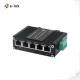 Mini Industrial Managed 4-Port 10/100/1000T 802.3at PoE 30W + 1-port 10/100/1000T Uplink Ethernet Switch
