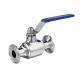 SPEZILLA Hygienic 2 Way Ball Valve Stainless Steel AISI 304 With 180 Degree Rotary Handle
