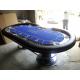 Customized Colorful Marble Casino Poker Table with Colorful PU Bonding 120 kg