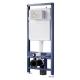 White Enclosed Toilet Cistern Side Inlet Flush Inlet with Siphon Jet Flush System
